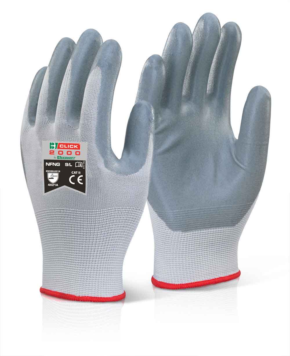 Beeswift NFNG Nitrile Foam Nylon Glove