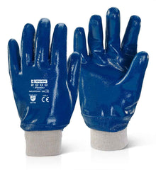 Click 2000 Nitrile Fully Coated Knitwrist Heavy Weight Pack of 10