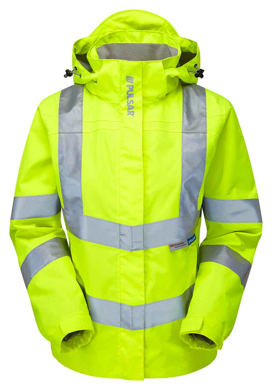 PULSAR P704 Ladies Hi-viz Storm Coat