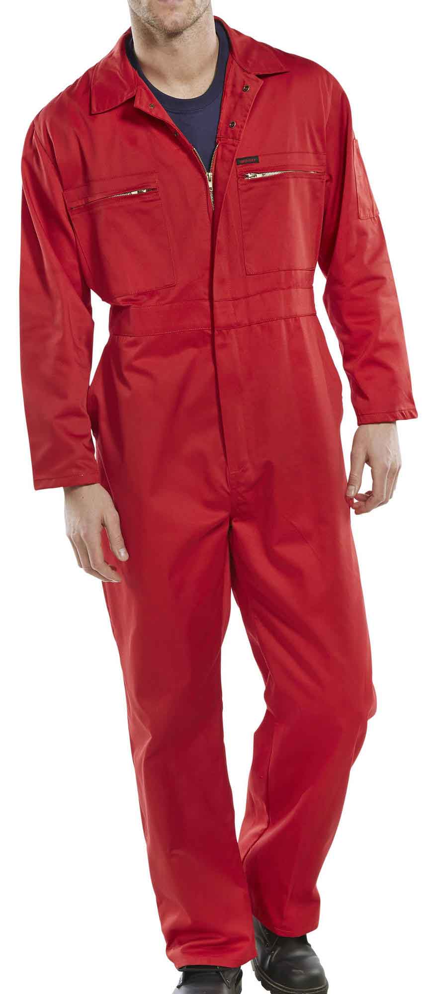 Beeswift PCBSHW Zip Front Poly/Cotton Boilersuit