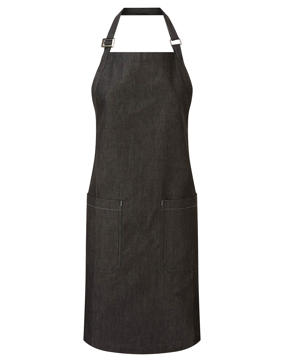 Premier PR113 Cotton denim bib apron, organic and Fairtrade certified