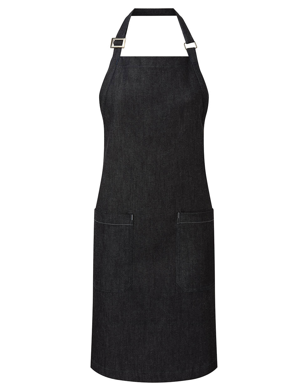 Premier PR113 Cotton denim bib apron, organic and Fairtrade certified