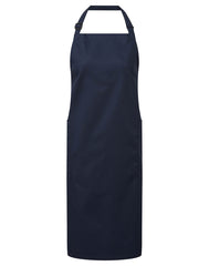 Premier PR120 Recycled polyester and cotton bib apron, organic and Fairtrade certified