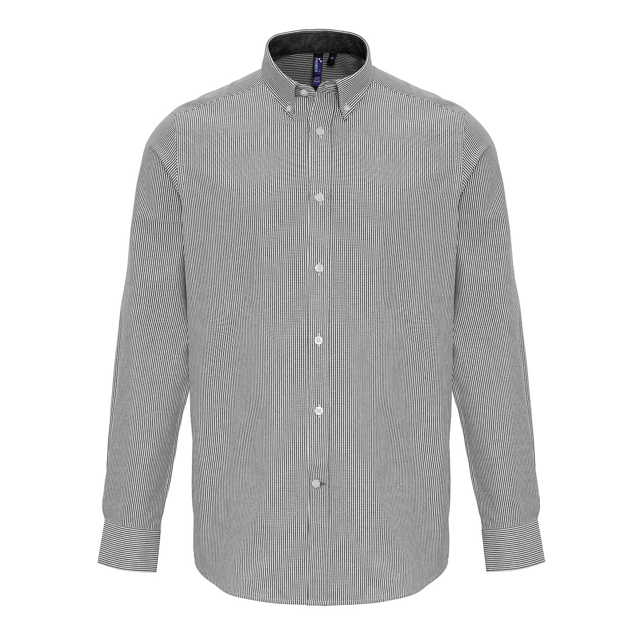 Premier PR238 Cotton-rich Oxford stripes shirt