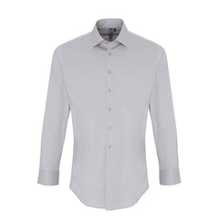 Premier PR244 Stretch fit cotton poplin long sleeve shirt