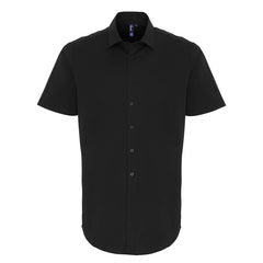 Premier PR246 Stretch fit cotton poplin short sleeve shirt