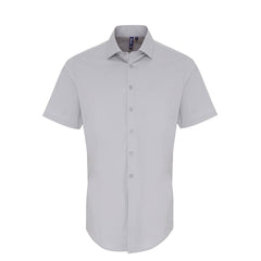 Premier PR246 Stretch fit cotton poplin short sleeve shirt