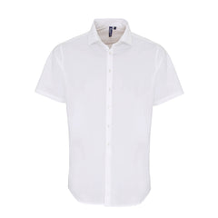 Premier PR246 Stretch fit cotton poplin short sleeve shirt