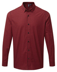Premier PR252 Maxton check long sleeve shirt