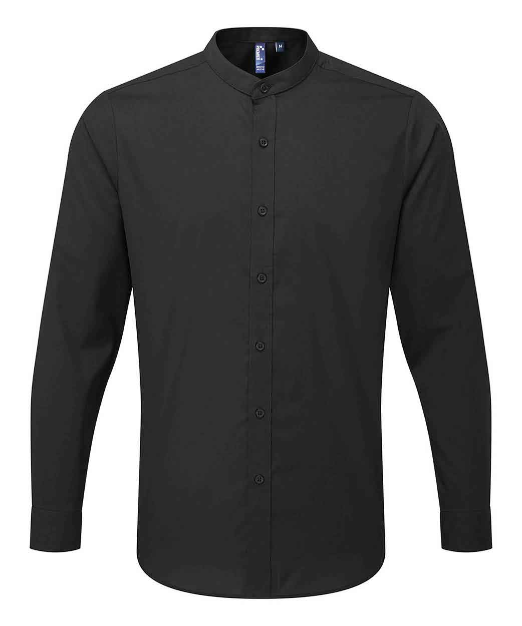 Premier PR258 Banded collar grandad long sleeve shirt
