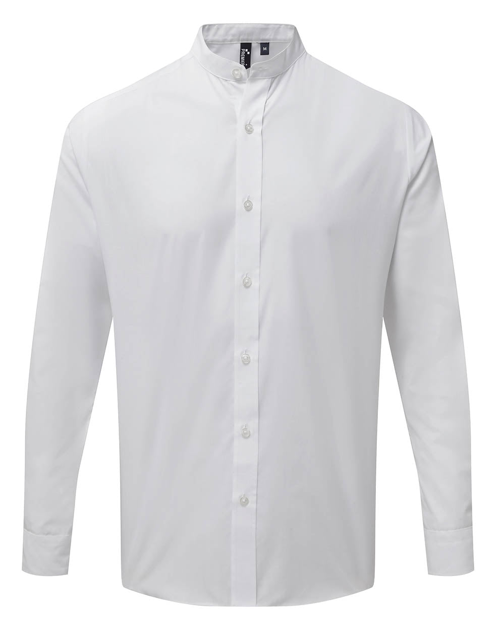Premier PR258 Banded collar grandad long sleeve shirt
