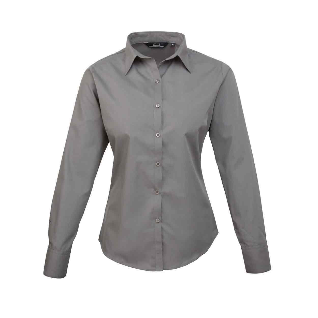 Premier PR300 Ladies Long Sleeve Poplin Blouse