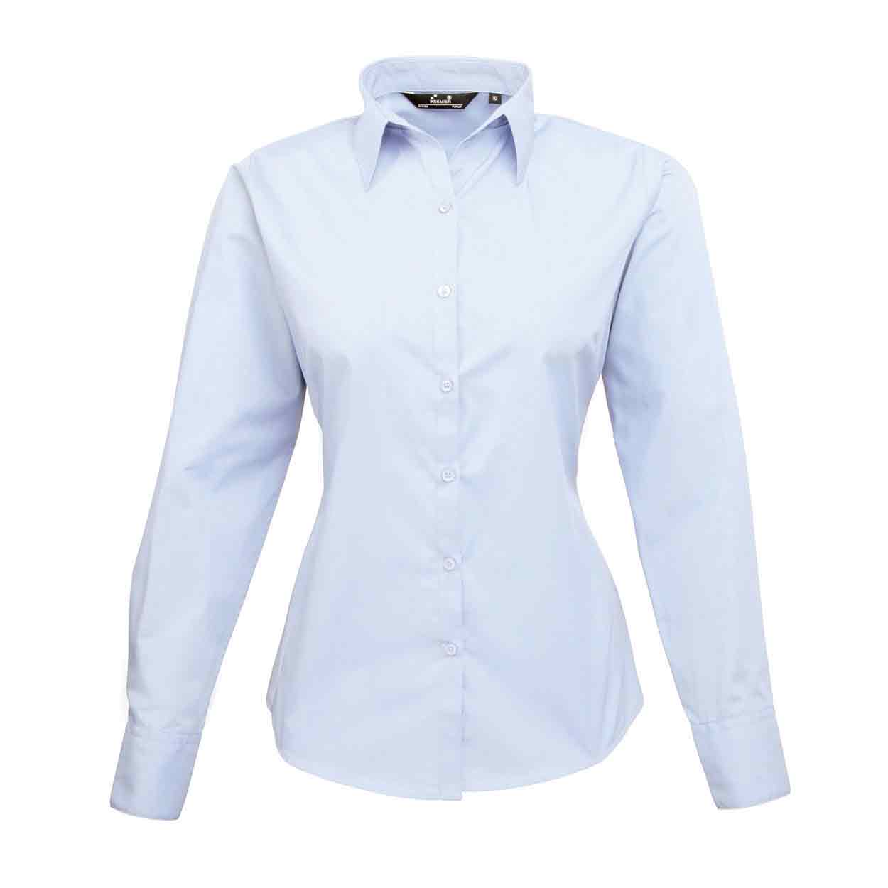 Premier PR300 Ladies Long Sleeve Poplin Blouse