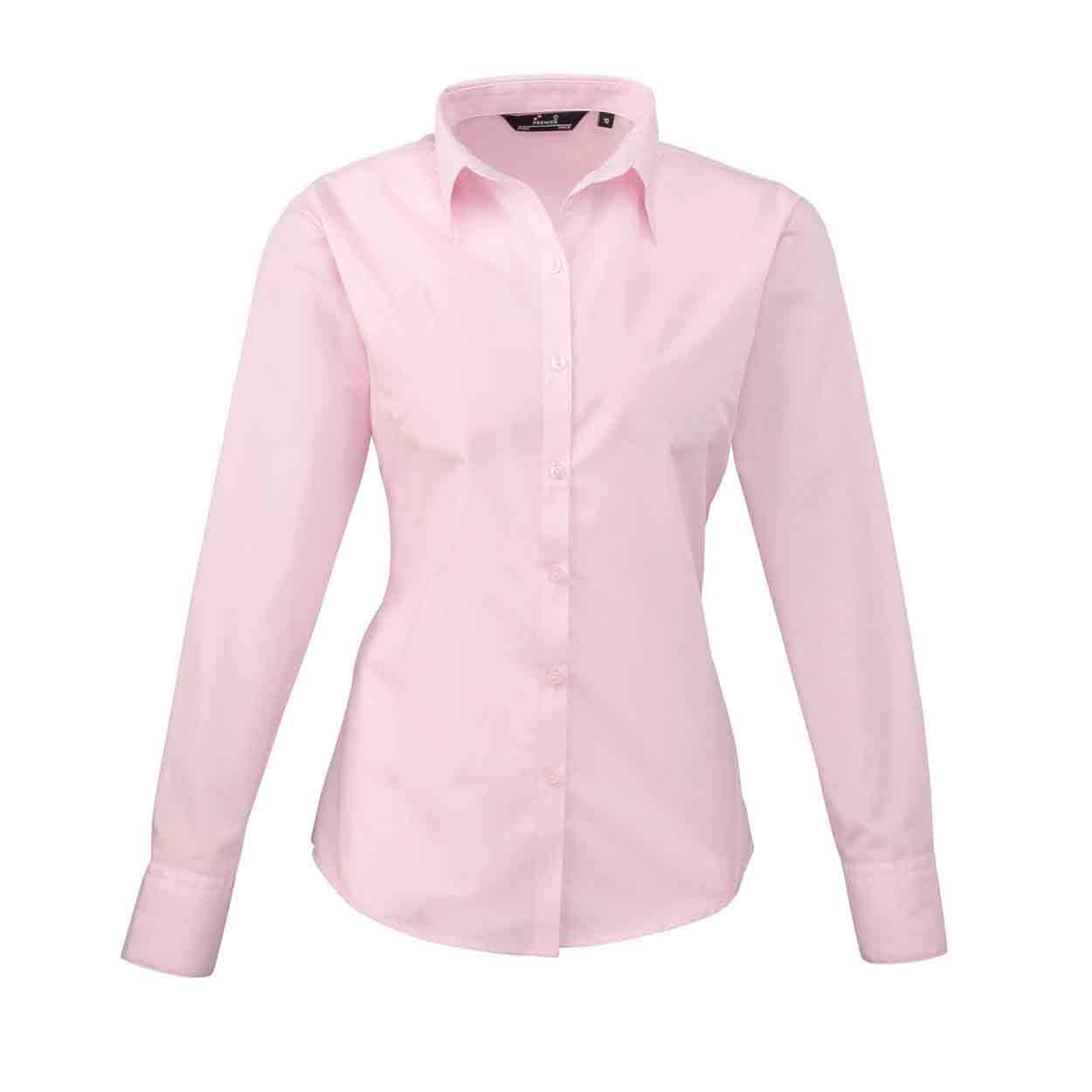 Premier PR300 Ladies Long Sleeve Poplin Blouse