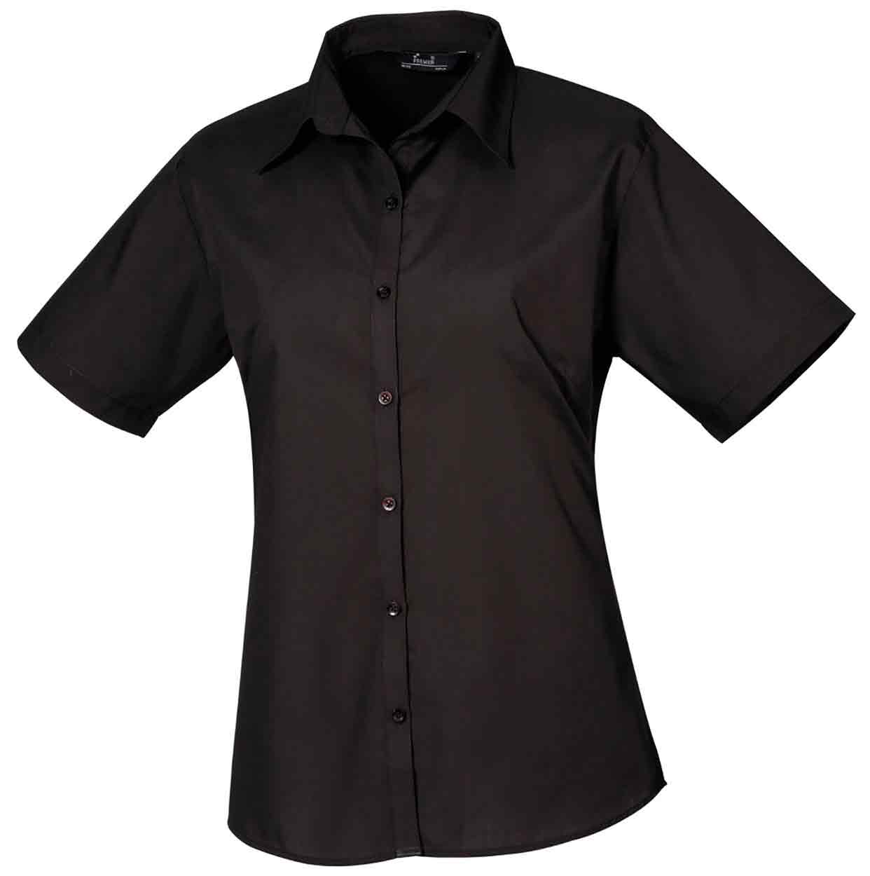 Premier PR302 Ladies Short Sleeve Poplin Blouse
