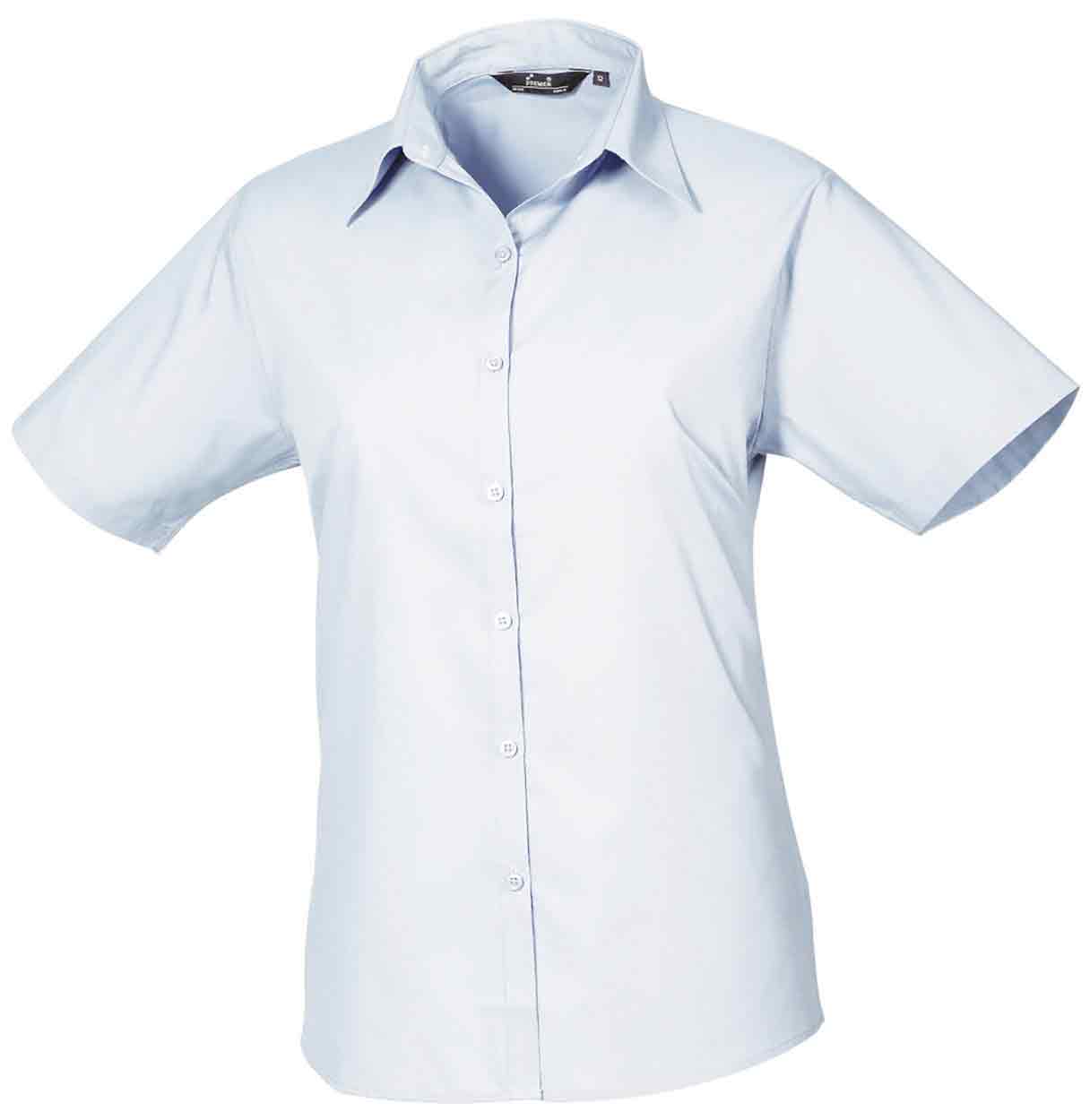Premier PR302 Ladies Short Sleeve Poplin Blouse