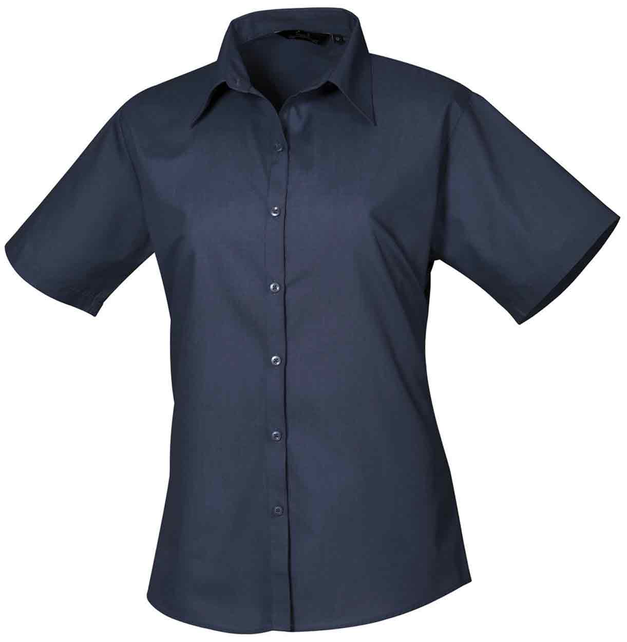 Premier PR302 Ladies Short Sleeve Poplin Blouse