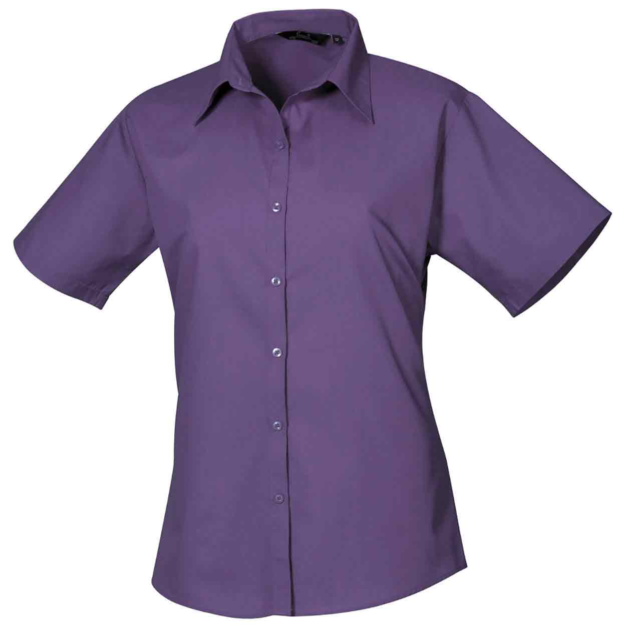 Premier PR302 Ladies Short Sleeve Poplin Blouse