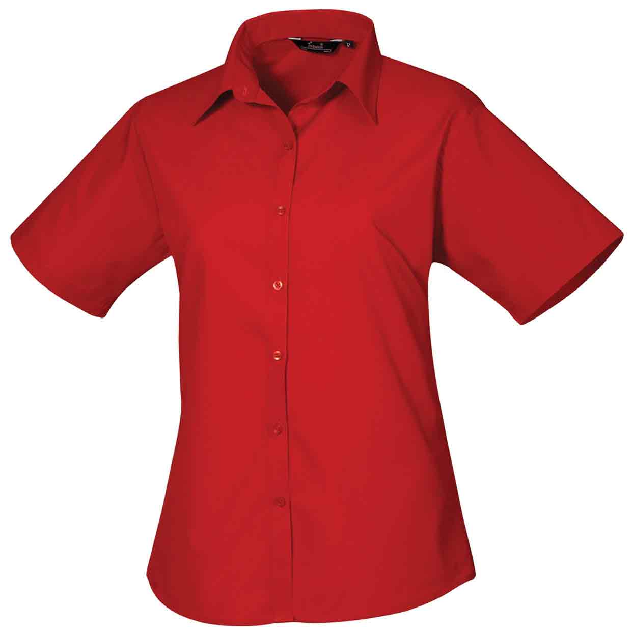 Premier PR302 Ladies Short Sleeve Poplin Blouse