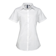 Premier PR309 Ladies Supreme Short Sleeve Pop. Shirt