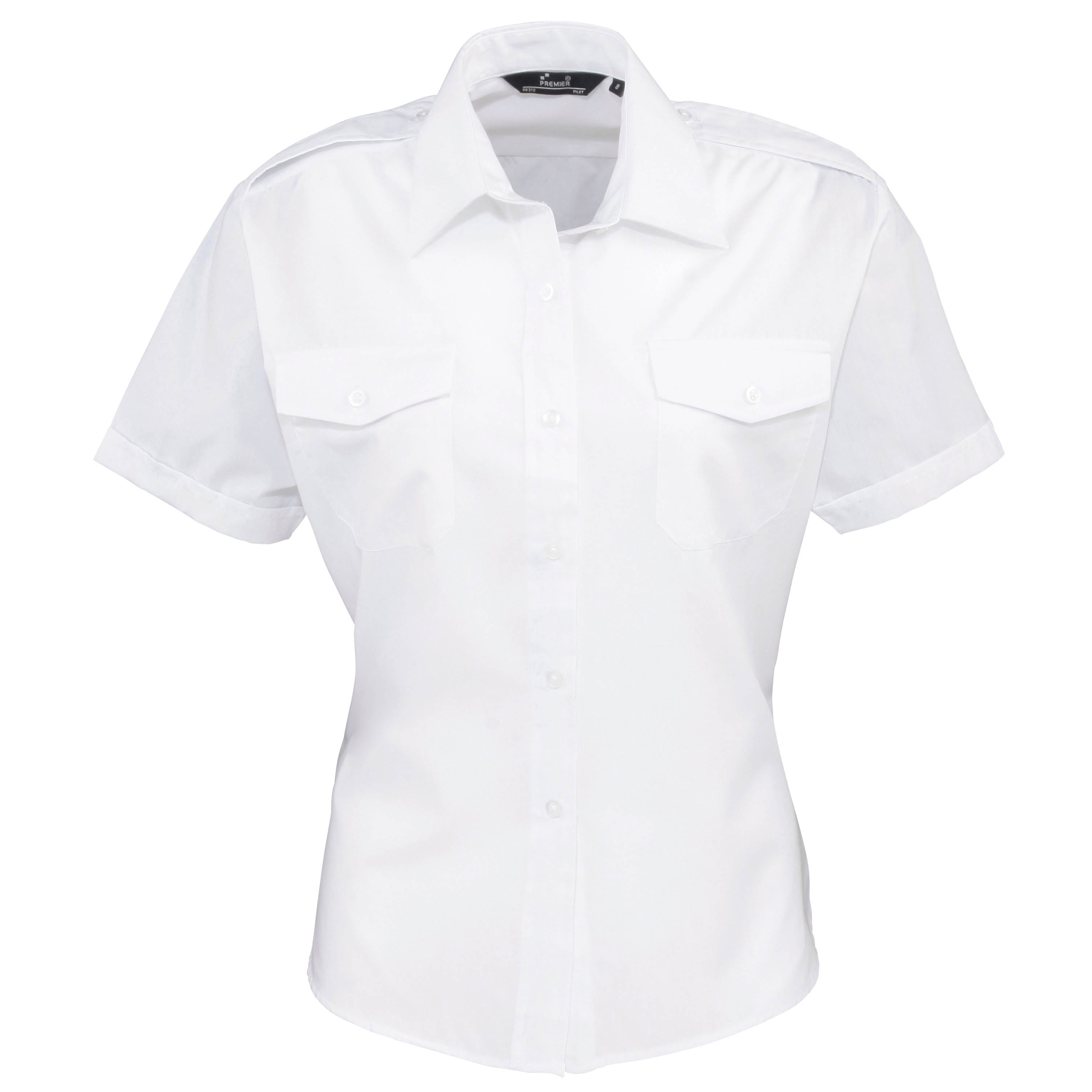 Premier PR312 Ladies Short Sleeve Pilot Shirt