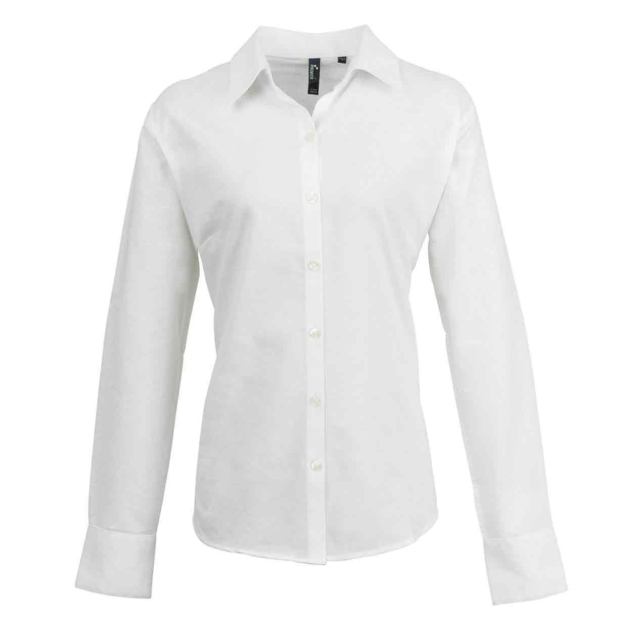 Premier PR334 Ladies Signature Long Sleeve Oxford Shirt