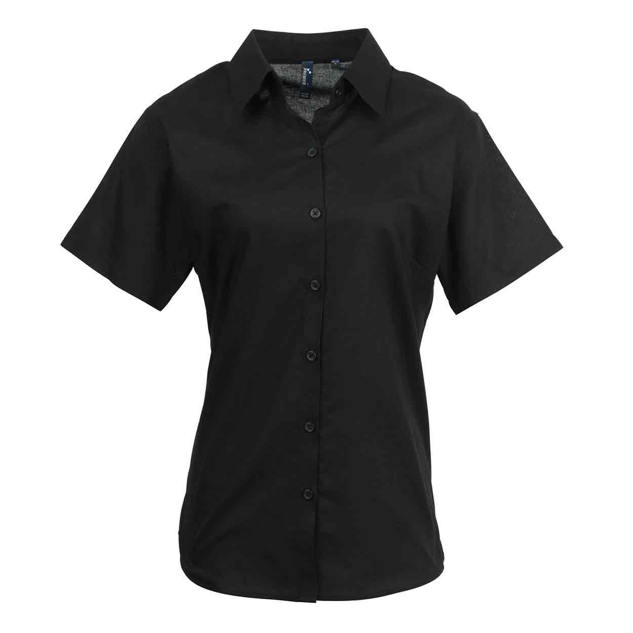 Premier PR336 Ladies Signature Short Sleeve Oxford Shirt