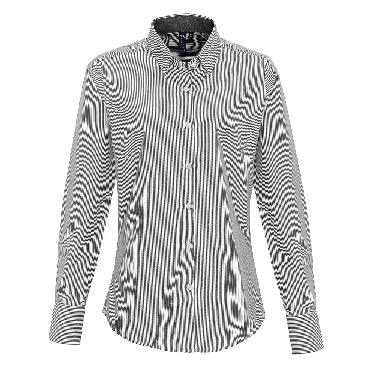 Premier PR338 Women's cotton-rich Oxford stripes blouse