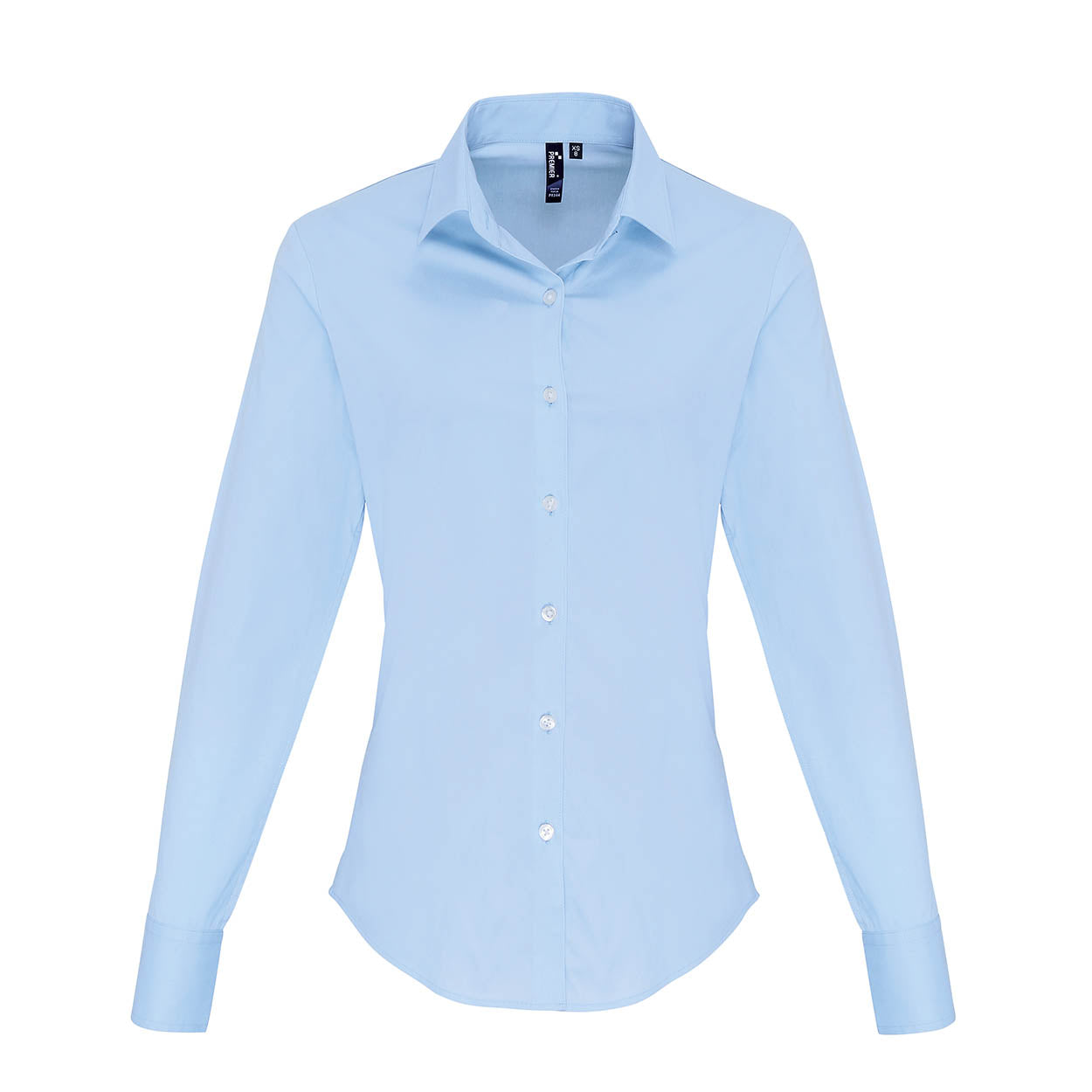 Premier PR344 Women's stretch fit cotton poplin long sleeve blouse