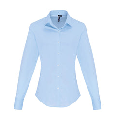 Premier PR344 Women's stretch fit cotton poplin long sleeve blouse