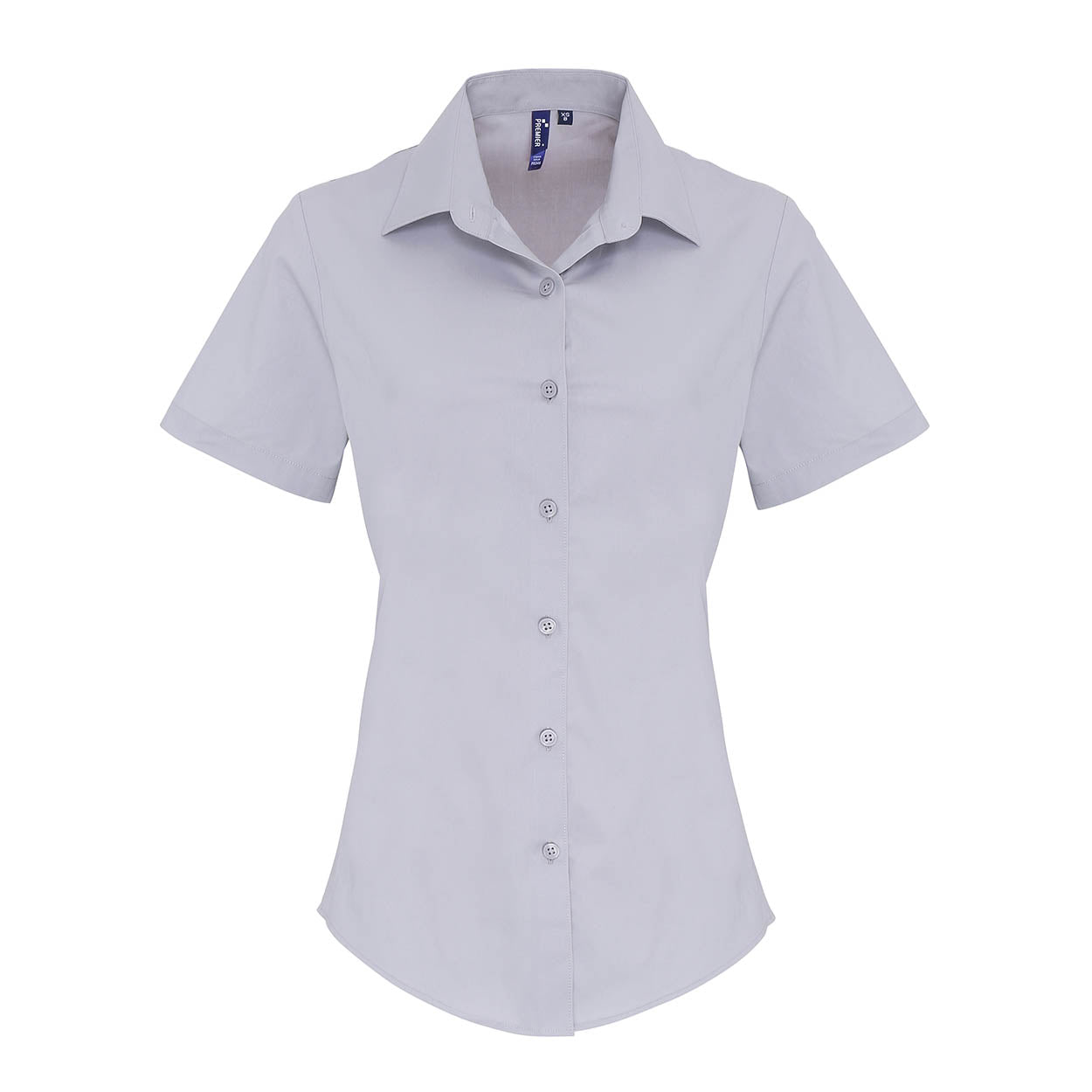 Premier PR346 Women's stretch fit cotton poplin short sleeve blouse