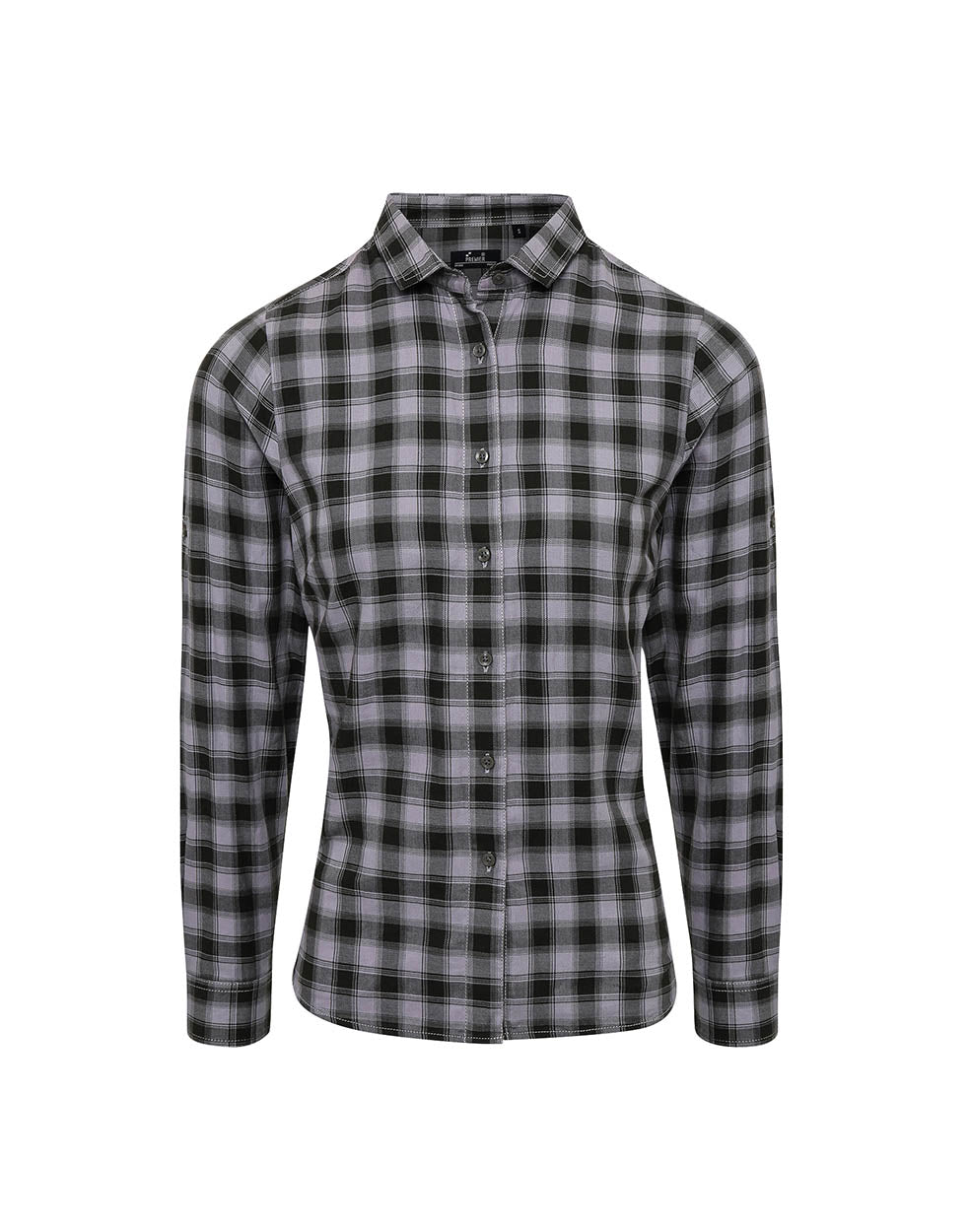 Premier PR350 Women's Mulligan check cotton long sleeve shirt