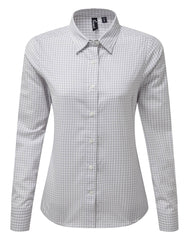 Premier PR352 Women's Maxton check long sleeve shirt