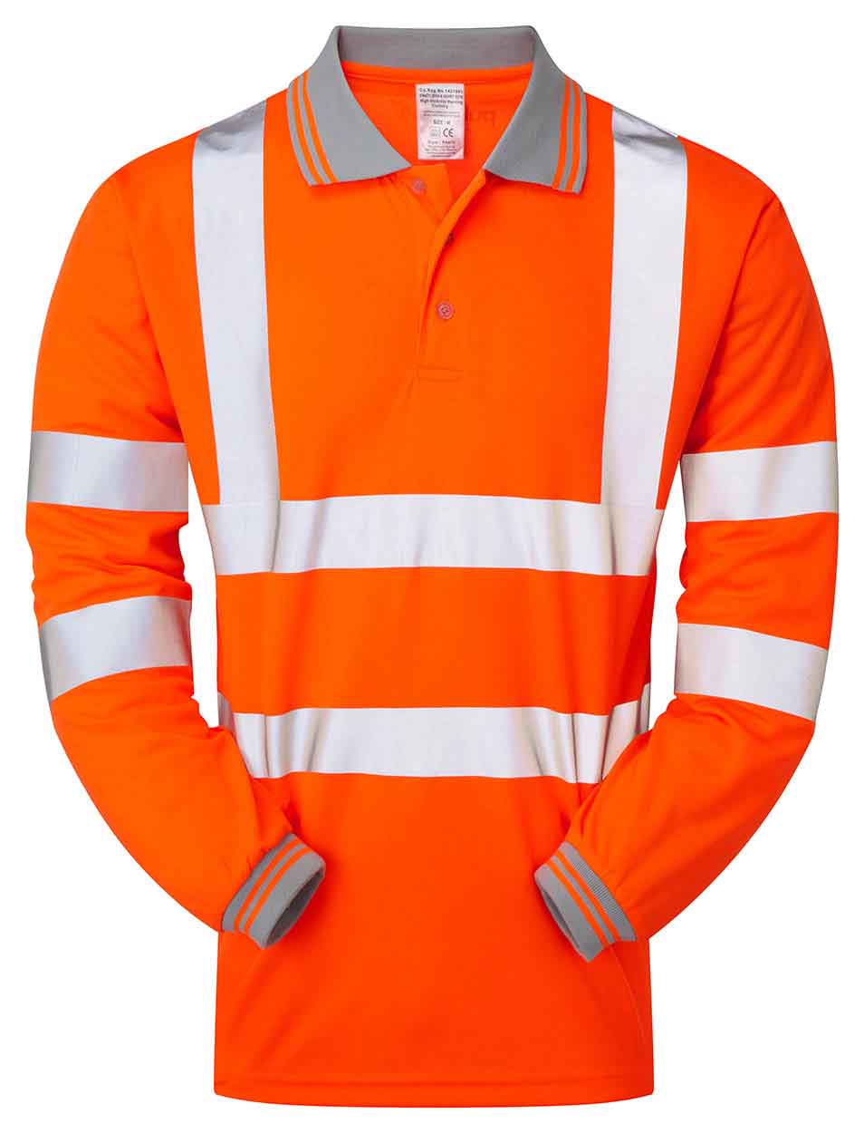 PULSAR PR470 Rail Spec Long Sleeve Hi-viz Polo Shirt