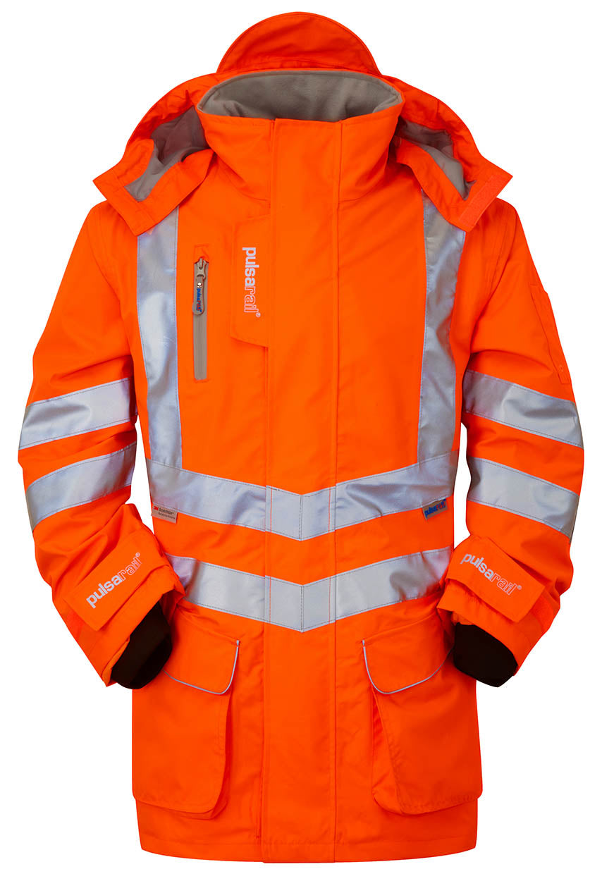 PULSAR PR502 Rail Spec Padded Hi-viz Storm Coat