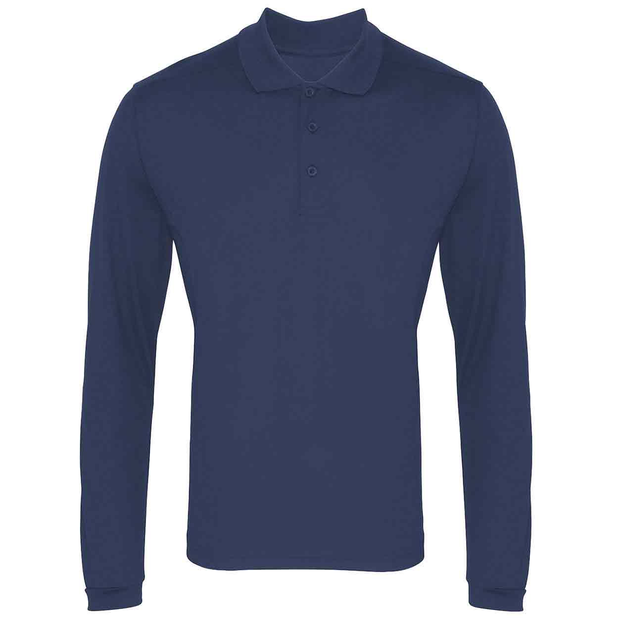 Premier PR617 Long sleeve Coolchecker piqué polo