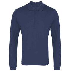 Premier PR617 Long sleeve Coolchecker piqué polo