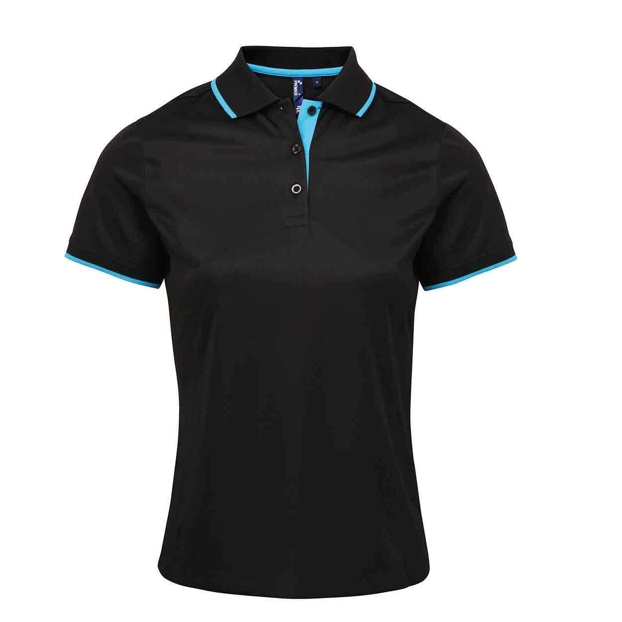 Premier PR619 Women's contrast Coolchecker polo