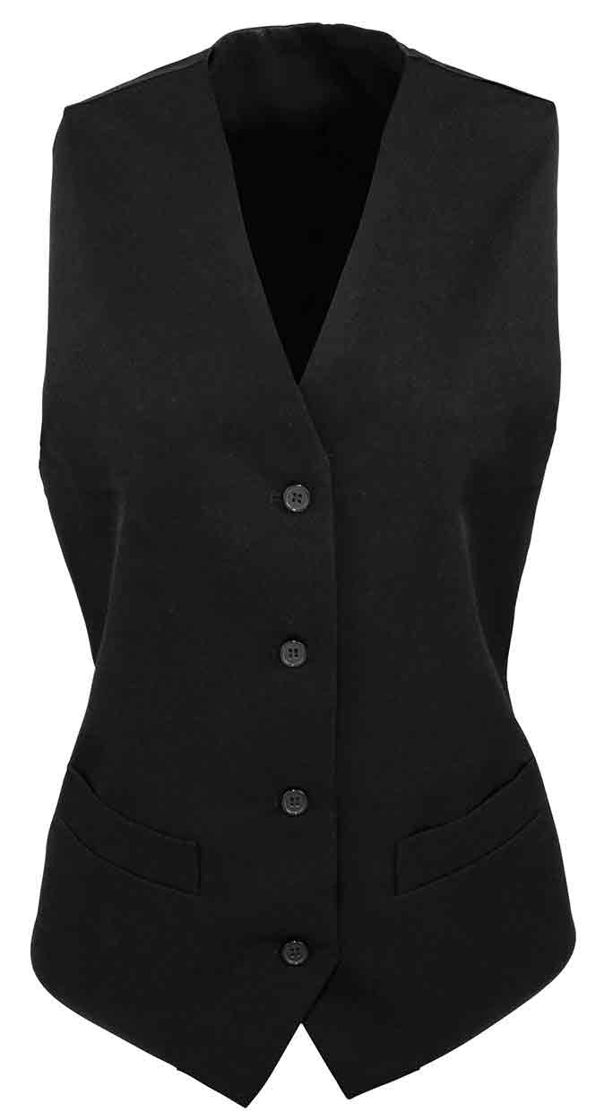 Premier PR623 Ladies Lined Waistcoat
