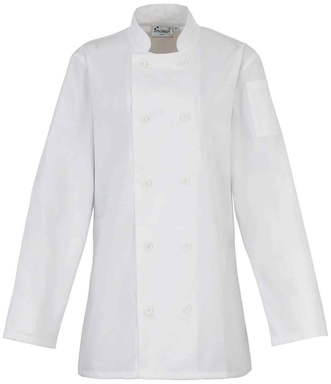 Premier PR671 Women's long sleeve chef's jacket