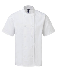 Premier PR902 Chefs coolchecker short sleeve jacket