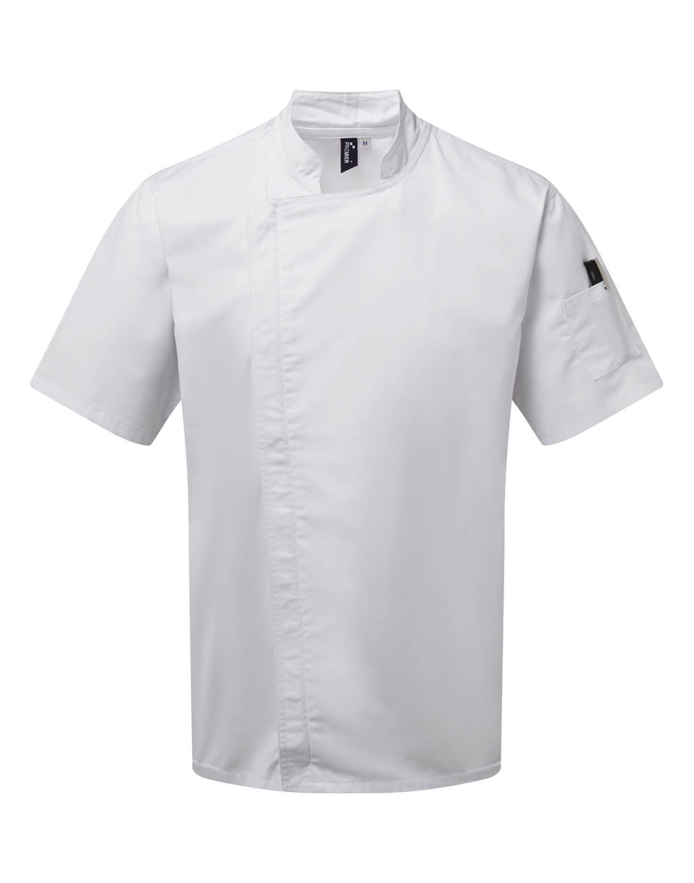 Premier PR906 Chef's zip-close short sleeve jacket