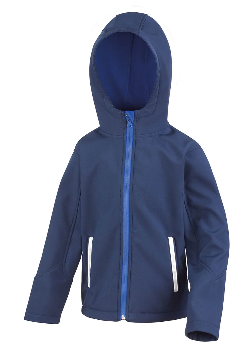 Result R224J Core Junior Tx Performance Hooded Softshell Jacket