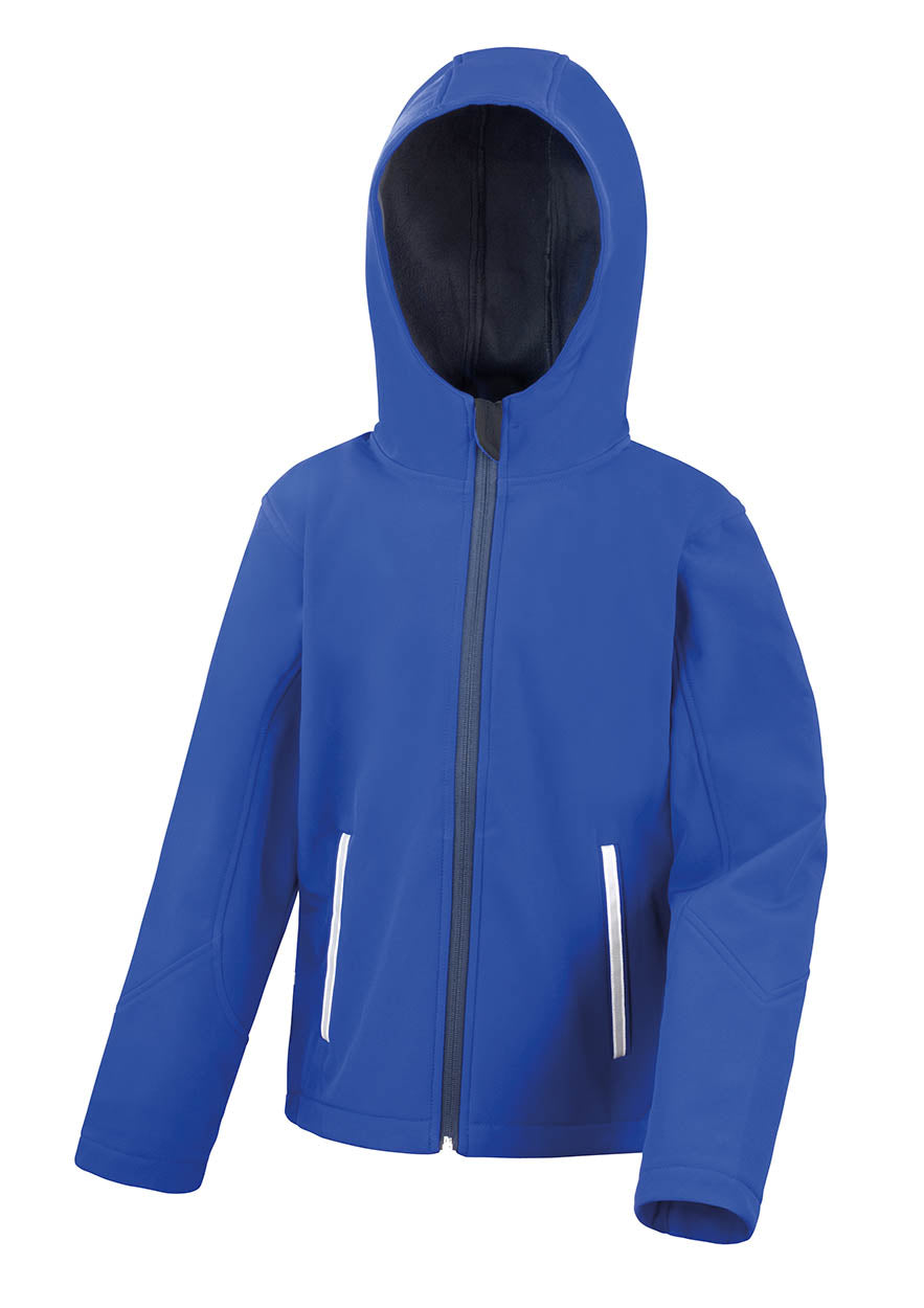 Result R224J Core Junior Tx Performance Hooded Softshell Jacket