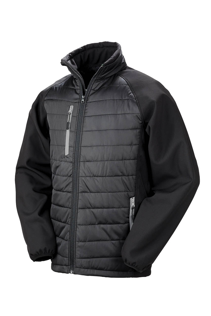 Result R237X Black compass padded softshell jacket