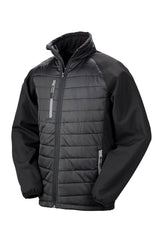 Result R237X Black compass padded softshell jacket