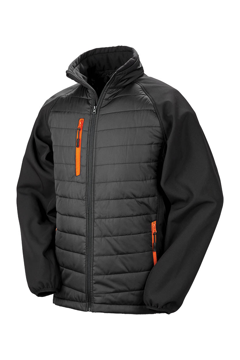 Result R237X Black compass padded softshell jacket
