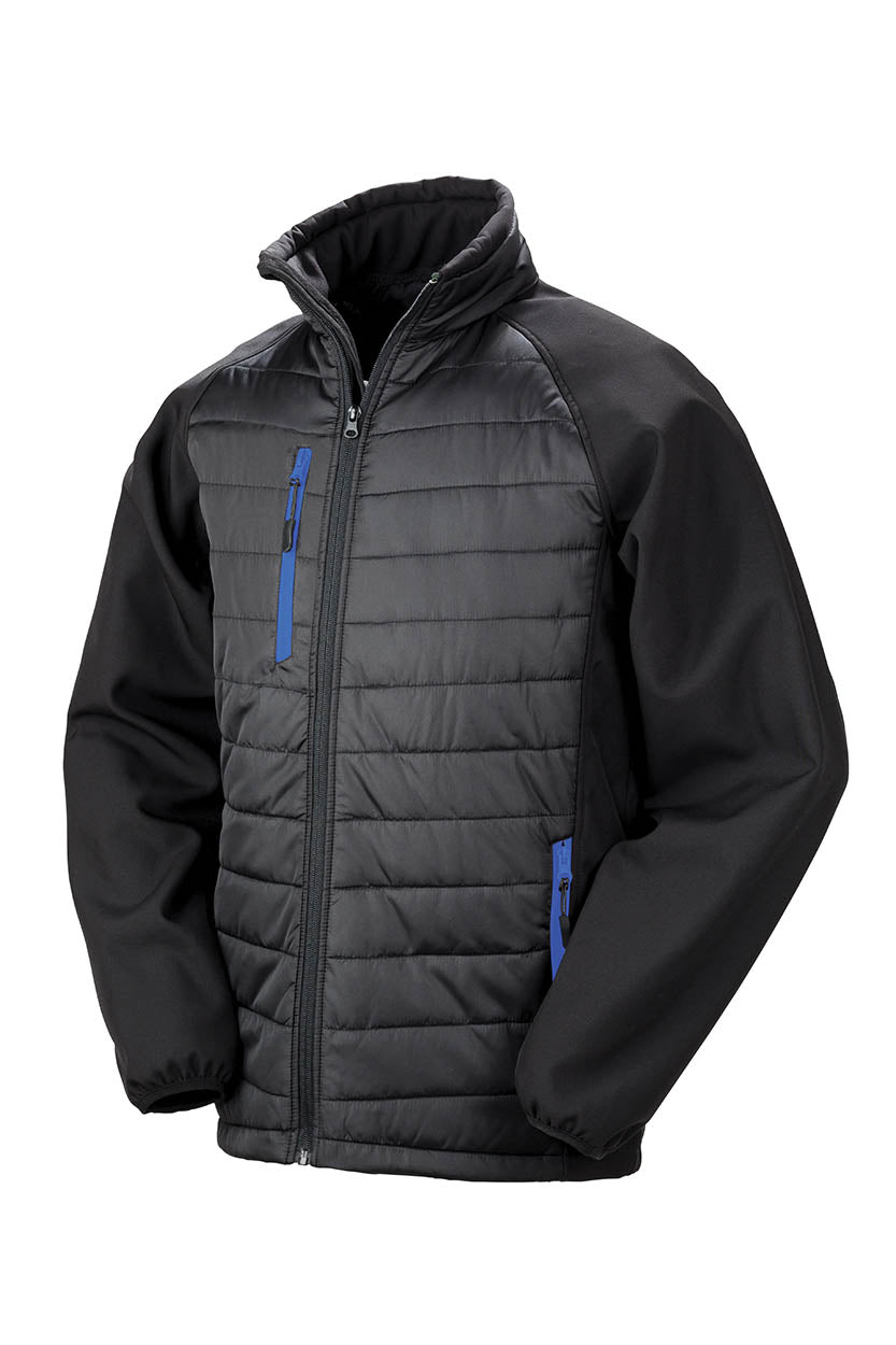 Result R237X Black compass padded softshell jacket