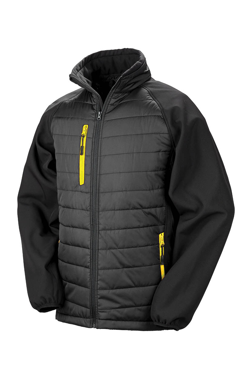 Result R237X Black compass padded softshell jacket
