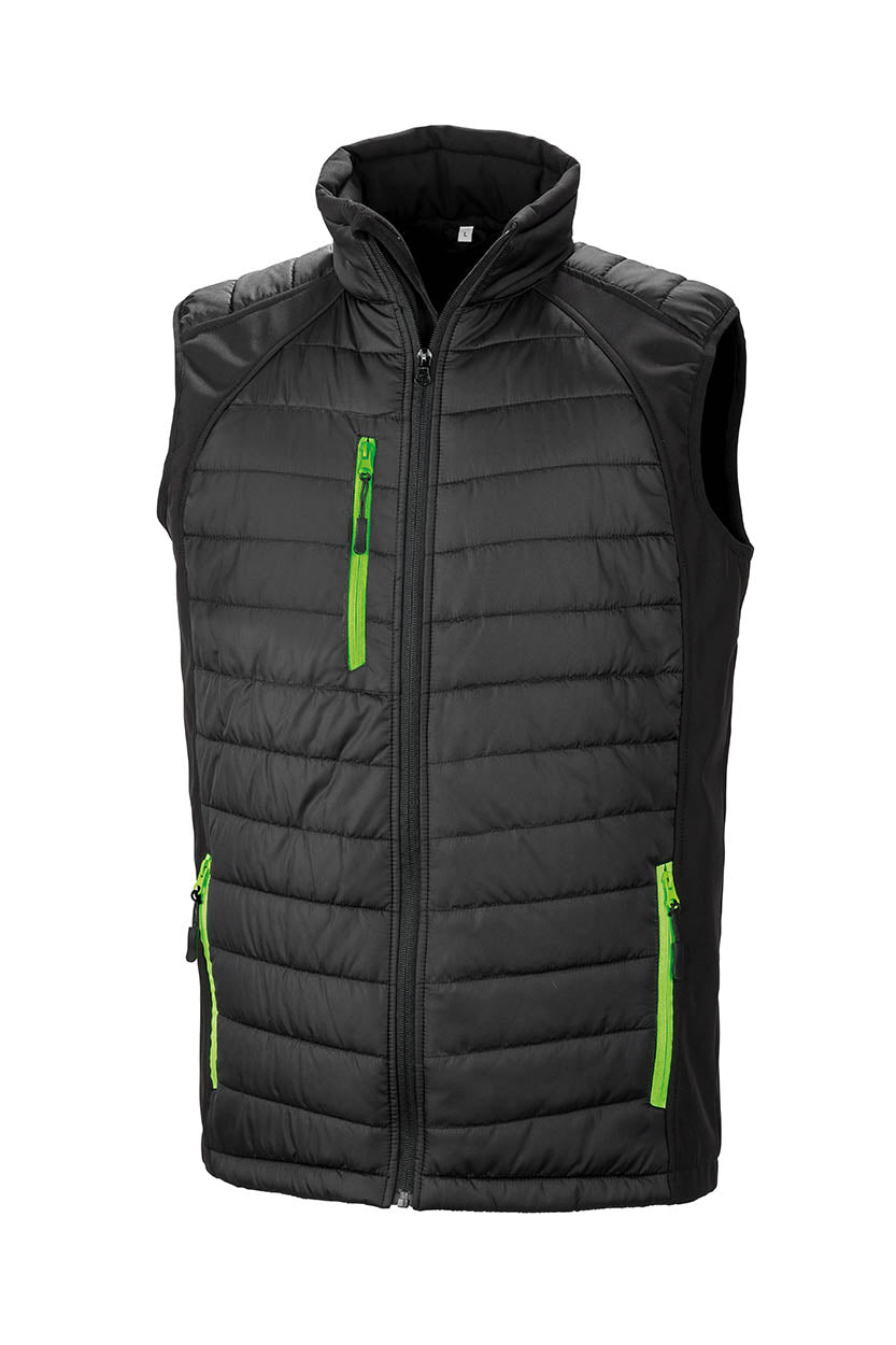 Result R238X Black compass padded softshell gilet